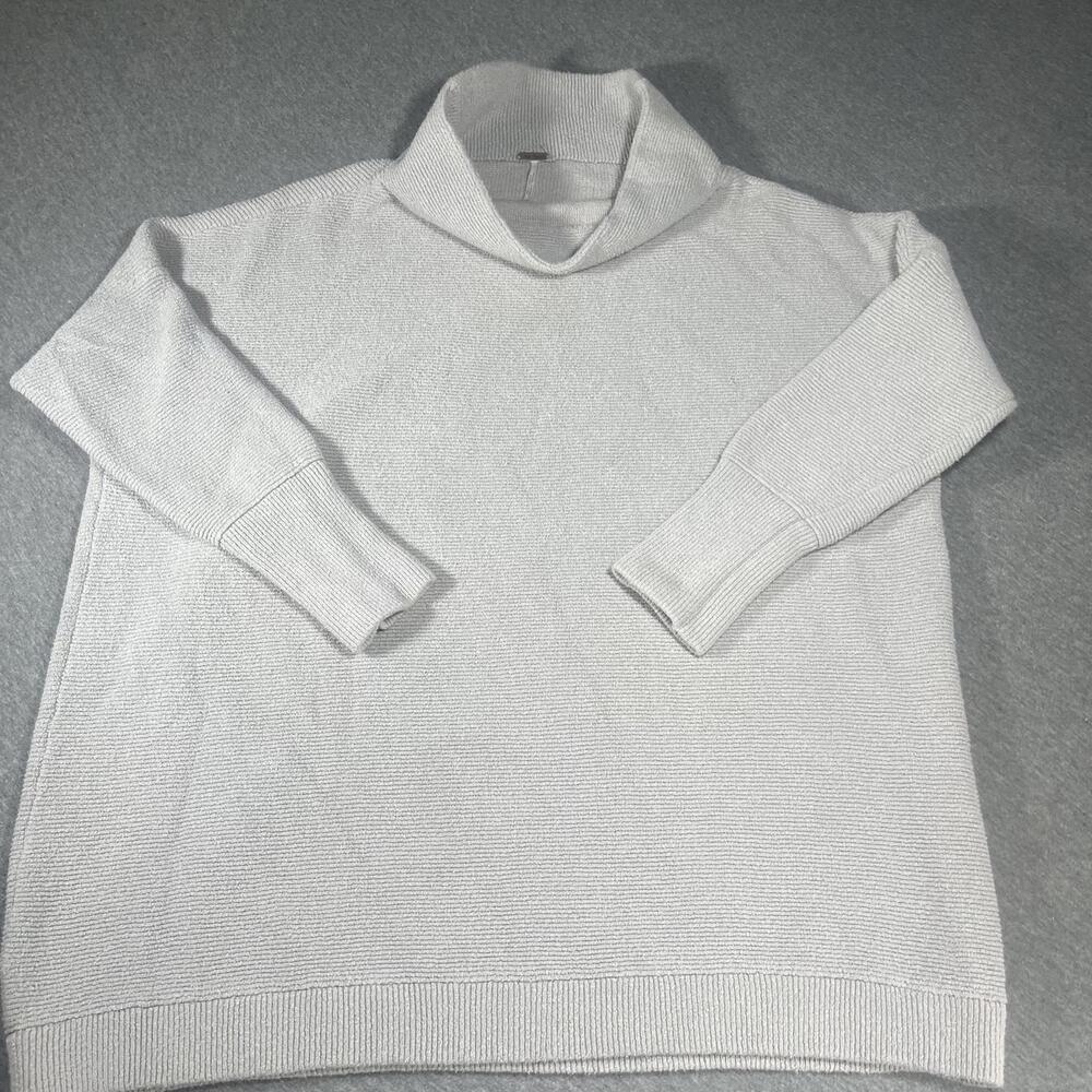 Free People Ottoman Slouchy Gray Turtleneck Sweater Woman's Medium RN: 66170